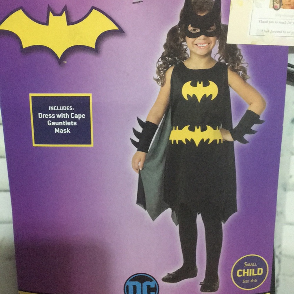Halloween Costume DC Batgirl Size Small 4-6